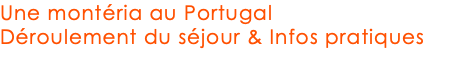 Une montéria au Portugal Déroulement du séjour & Infos pratiques