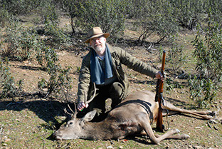petit cerf tiré à la poudre noire