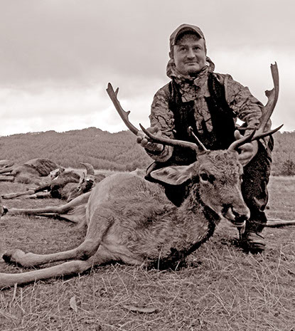 beau daim chassé par Linus Bretz en monteria au Portugal